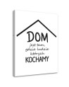House with quotes - Decorative Canvas painting for wall | FEEBY