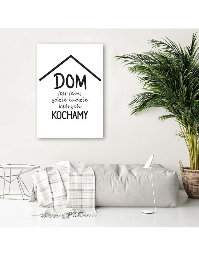 House with quotes - Decorative Canvas painting for wall | FEEBY
