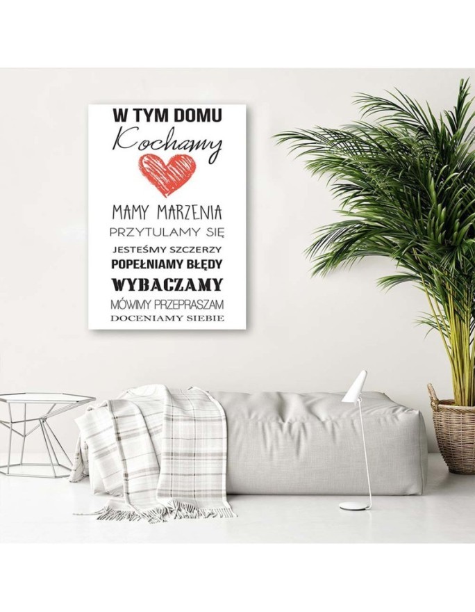 In this house - Decorative Canvas painting for wall | FEEBY