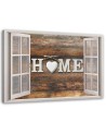 Picture on Canvas for living room canvas View from the window Home inscription | FEEBY