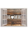 Picture on Canvas for living room canvas View from the window Home inscription | FEEBY
