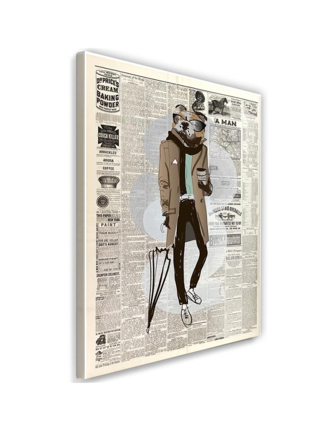 Canvas prints for living room canvas Dog article in newspaper | FEEBY