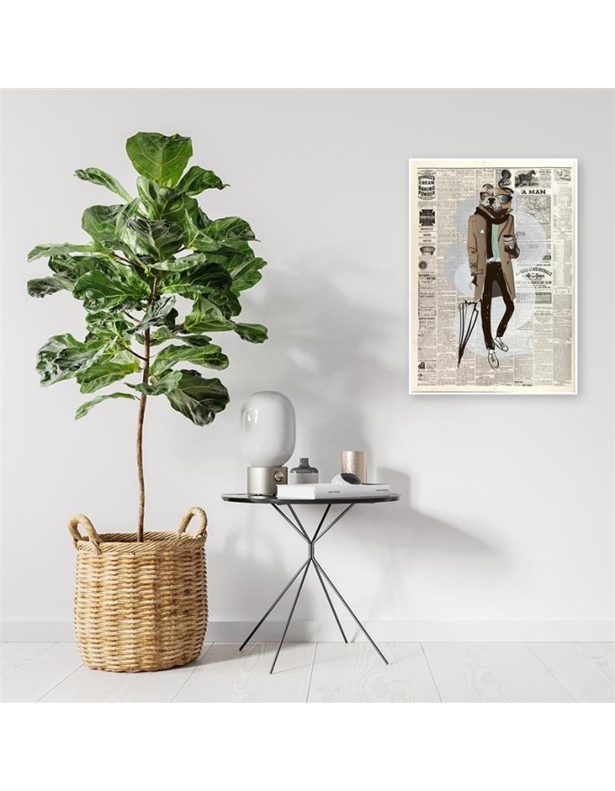 Canvas prints for living room canvas Dog article in newspaper | FEEBY