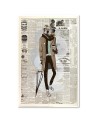 Canvas prints for living room canvas Dog article in newspaper | FEEBY