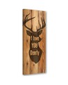Wall art painting for living room Quote with deer | FEEBY