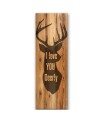 Wall art painting for living room Quote with deer | FEEBY