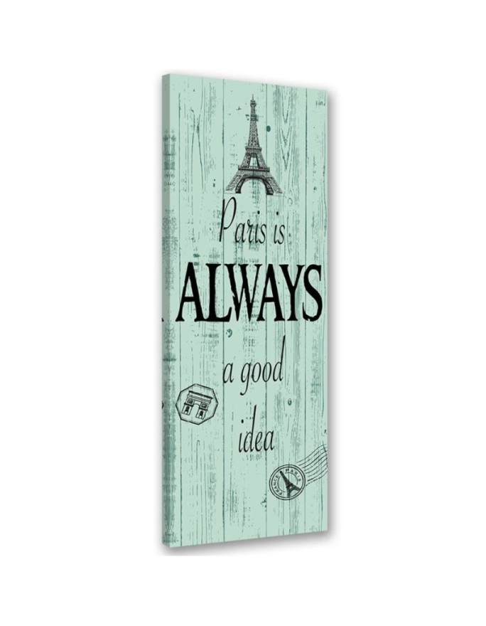 Bedroom wall art decoration Sentence quote with Eiffel Tower | FEEBY