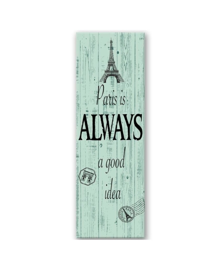 Bedroom wall art decoration Sentence quote with Eiffel Tower | FEEBY