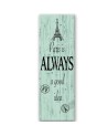 Bedroom wall art decoration Sentence quote with Eiffel Tower | FEEBY