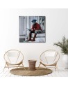 Teenage wall art decoration Young boy with glasses | FEEBY