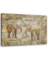 Bedroom wall art decoration Two vintage elephants | FEEBY