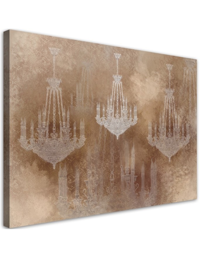 Wall art decoration for living room Vintage chandelier | FEEBY