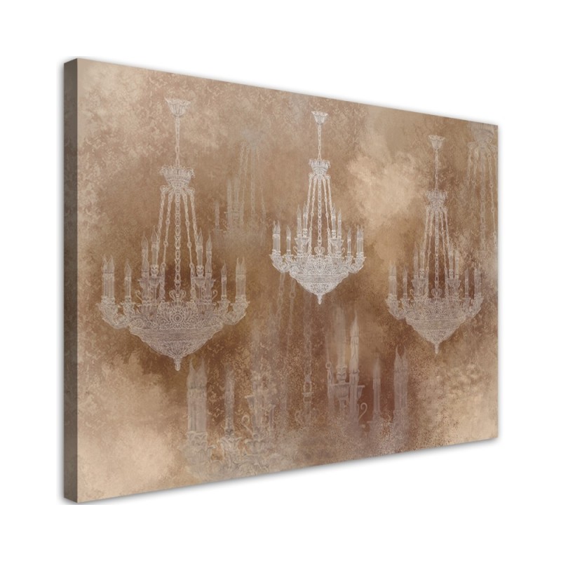 Wall art decoration for living room Vintage chandelier | FEEBY