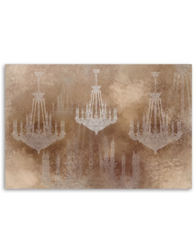 Wall art decoration for living room Vintage chandelier | FEEBY