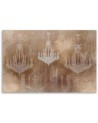 Wall art decoration for living room Vintage chandelier | FEEBY