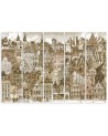 Wall art decoration for living room Merry city | FEEBY