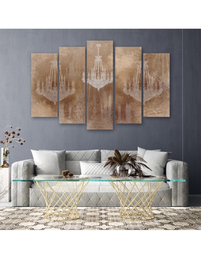 Living room wall art decoration Chandeliers | FEEBY