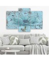 Modern retro sea flower wall painting | FEEBY