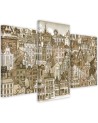 Modern wall painting Merry city | FEEBY