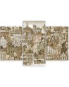 Modern wall painting Merry city | FEEBY