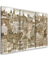 Modern wall art painting Merry city | FEEBY