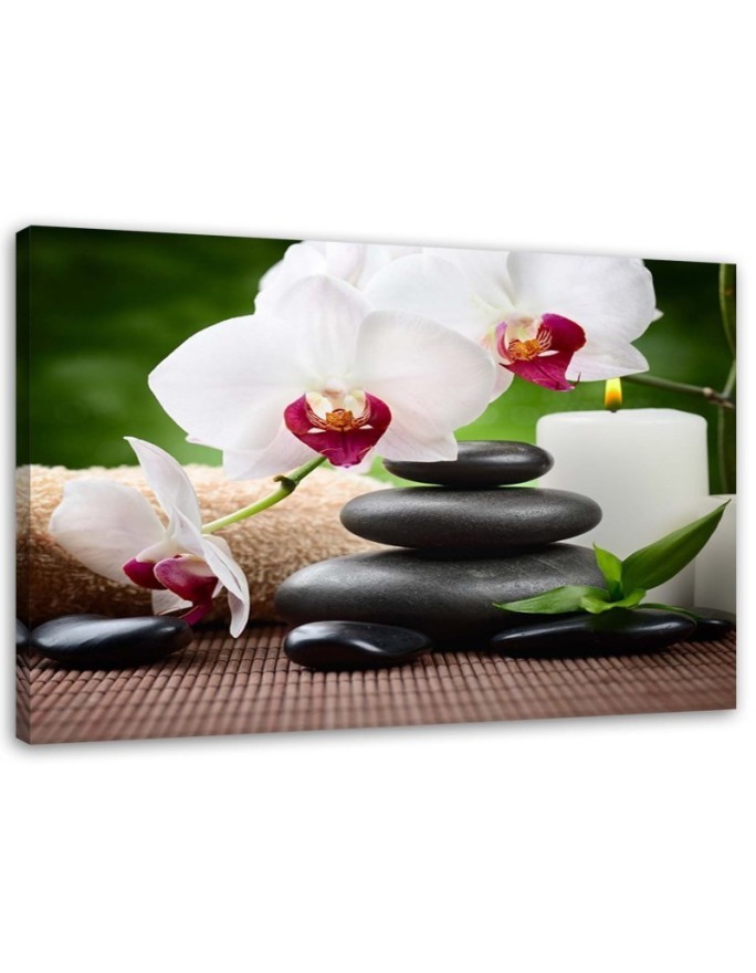 Orchid zen flowers - Wall art painting | FEEBY