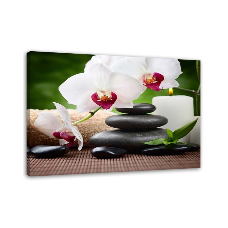 Orchid zen flowers - Wall art painting | FEEBY
