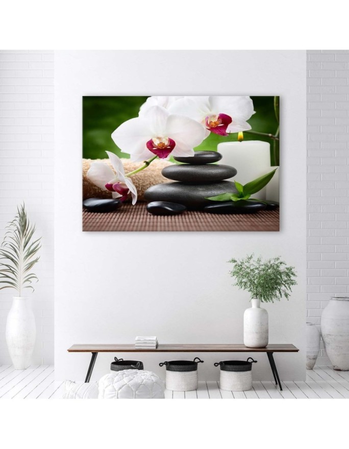 Orchid zen flowers - Wall art painting | FEEBY