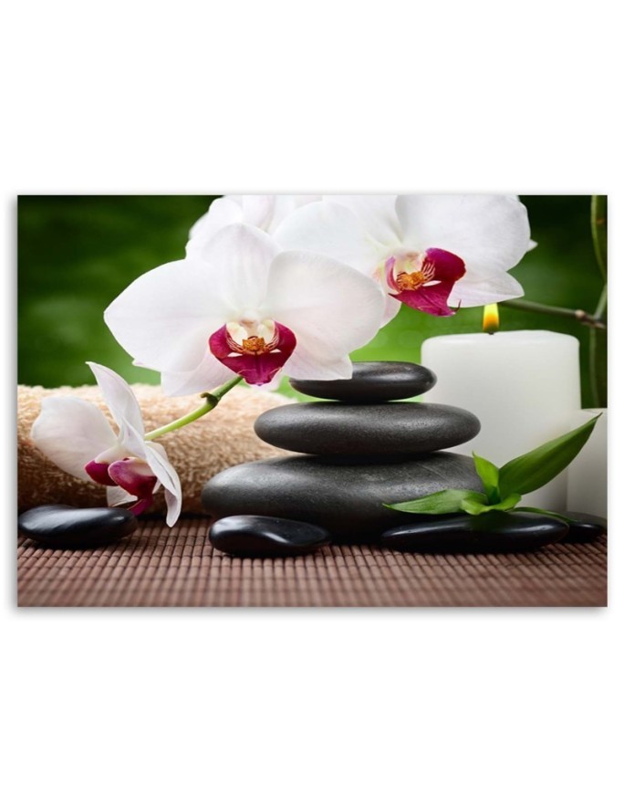 Orchid zen flowers - Wall art painting | FEEBY