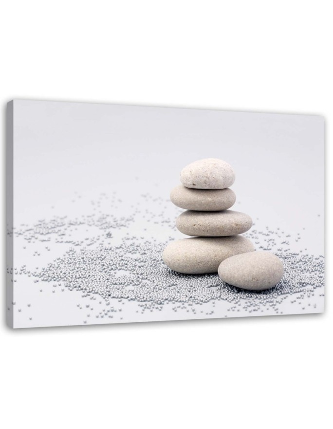 Zen stones - Wall art painting for the bathroom | FEEBY