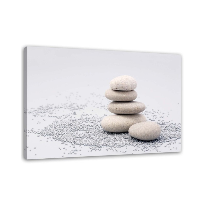 Zen stones - Wall art painting for the bathroom | FEEBY