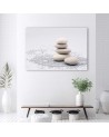 Zen stones - Wall art painting for the bathroom | FEEBY