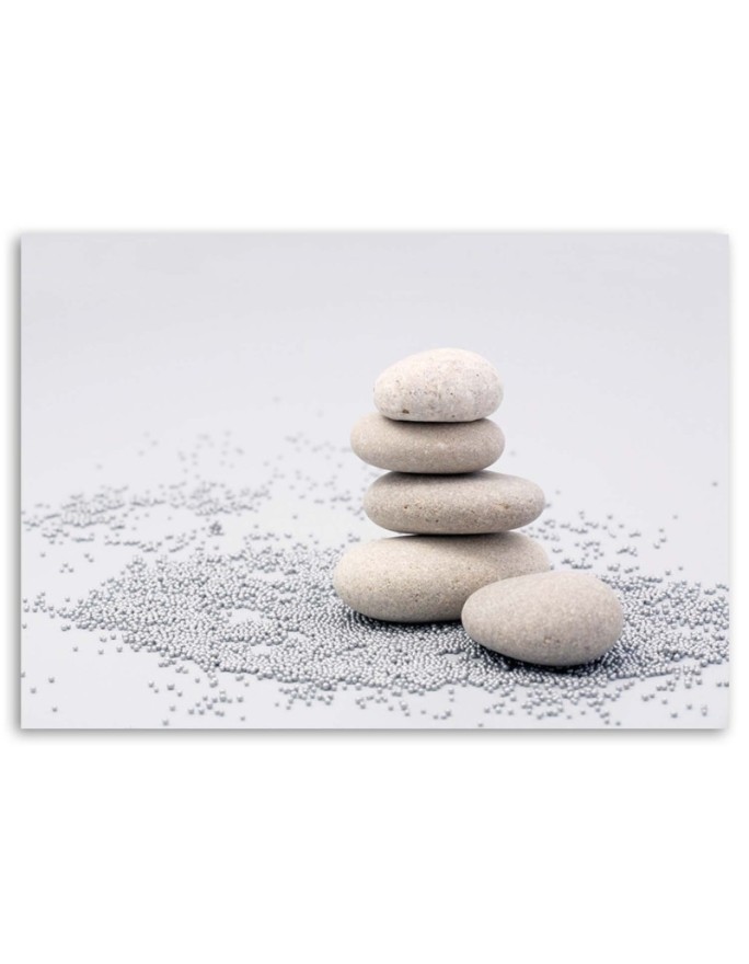 Zen stones - Wall art painting for the bathroom | FEEBY