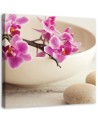 Pink orchids - Canvas painting for spa | FEEBY