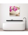 Pink orchids - Canvas painting for spa | FEEBY