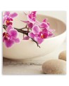 Pink orchids - Canvas painting for spa | FEEBY
