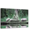 Pictures on Canvas for the bathroom Buddha by the water | FEEBY