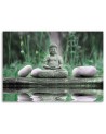 Pictures on Canvas for the bathroom Buddha by the water | FEEBY