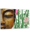 Canvas prints for bathroom Buddha with bamboos | FEEBY