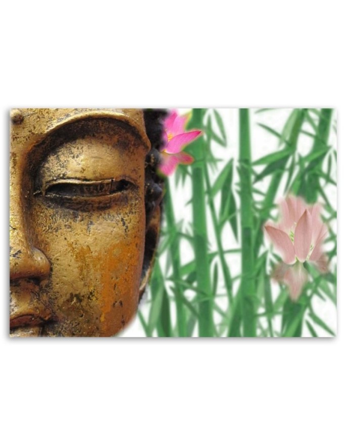 Canvas prints for bathroom Buddha with bamboos | FEEBY