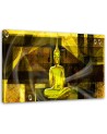 Canvas prints for bathroom Buddha figure on geometric background | FEEBY