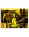 Canvas prints for bathroom Buddha figure on geometric background | FEEBY