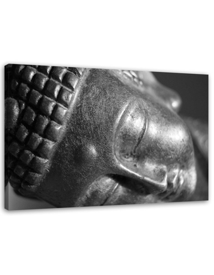 Canvas prints for bathroom Face of sleeping Buddha | FEEBY