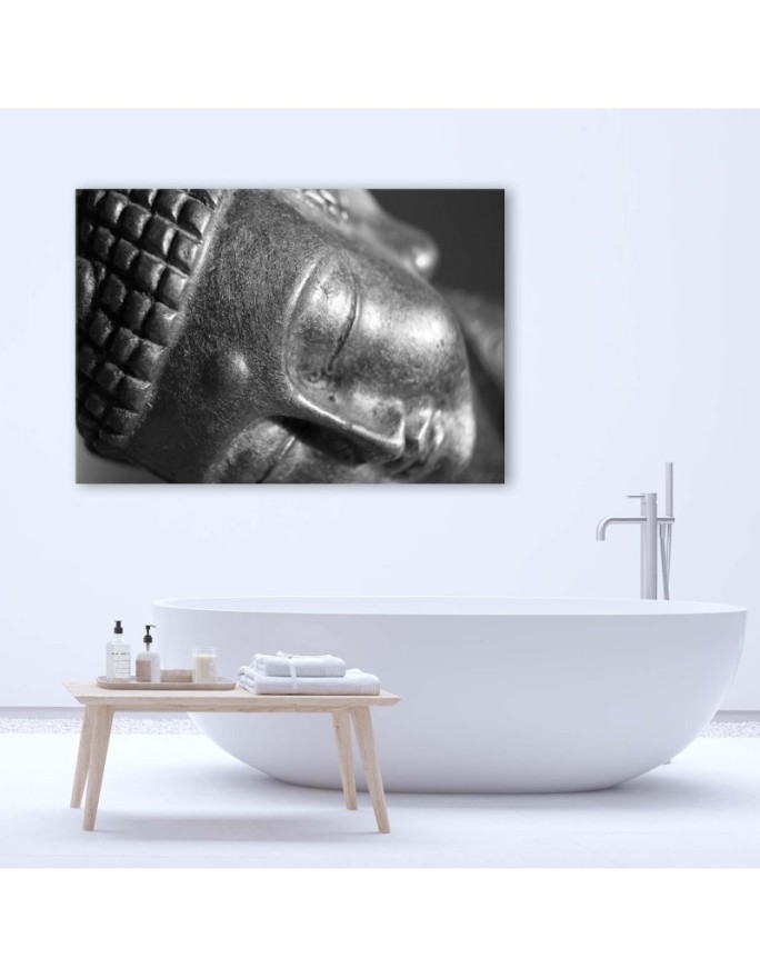 Canvas prints for bathroom Face of sleeping Buddha | FEEBY