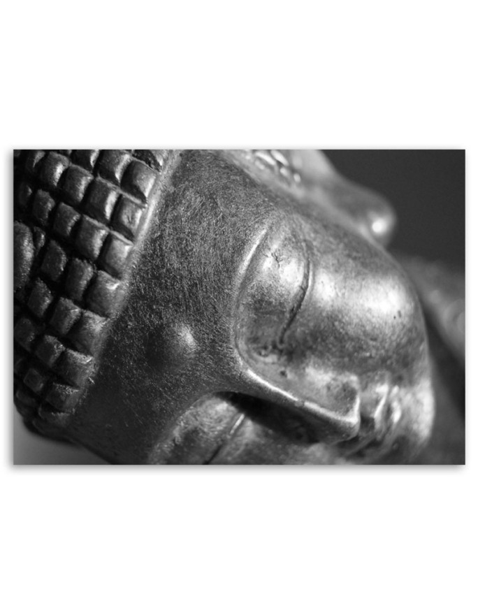 Canvas prints for bathroom Face of sleeping Buddha | FEEBY