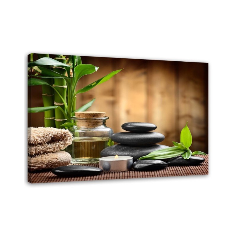 Bathroom wall art painting Zen composition | FEEBY