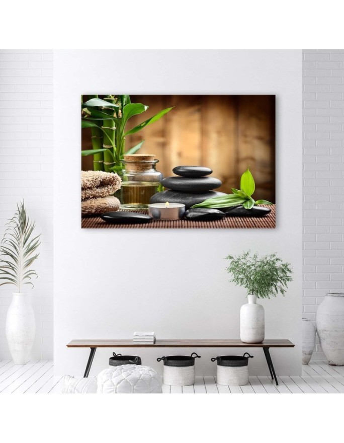 Bathroom wall art painting Zen composition | FEEBY