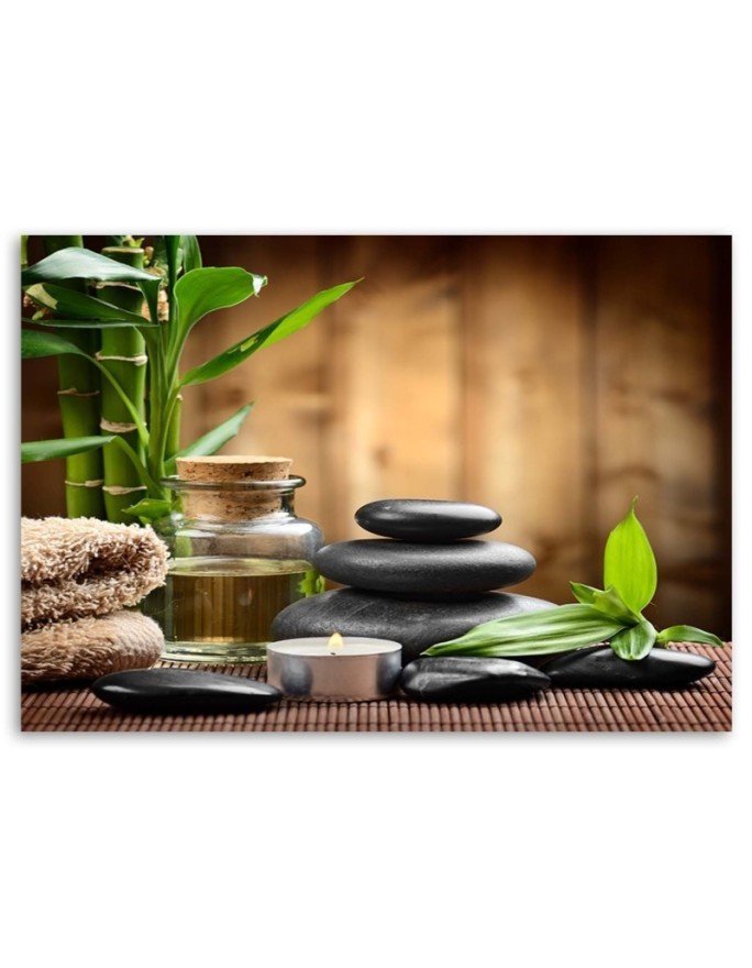 Bathroom wall art painting Zen composition | FEEBY