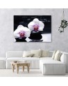 Wall painting for living room zen style orchid | FEEBY