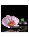 Wall art painting for living room Flowering orchid zen | FEEBY